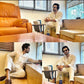 Linen Short Kurta & Pleated Loose Pants. - Snug