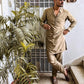 Embroidered Paisleys Cotton Silk Kurta Trouser. - Snug