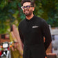 Black Embossed Waistcoat with Pleated Loop Kurta Trouser.