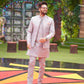 Grey Embroidered Front Open Outfit. - Snug
