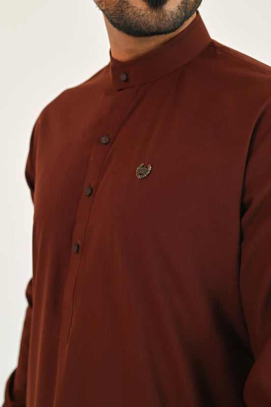 Tobacco Brown Kurta Shalwar