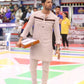 Beige Linen Kurta Trouser with Coin - Snug