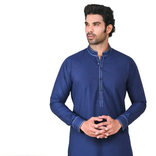 Royal blue Kameez Shalwar - Snug