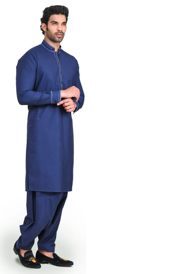 Royal blue Kameez Shalwar