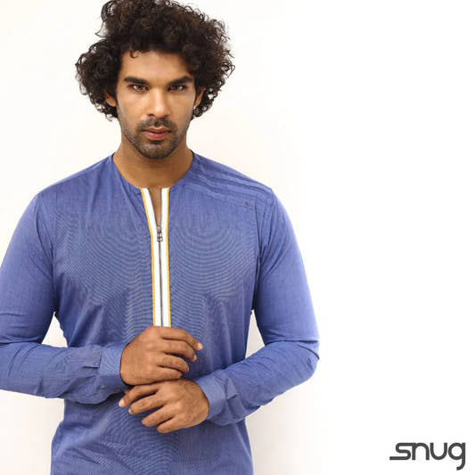 Denim Blue Kurta and trouser - Snug