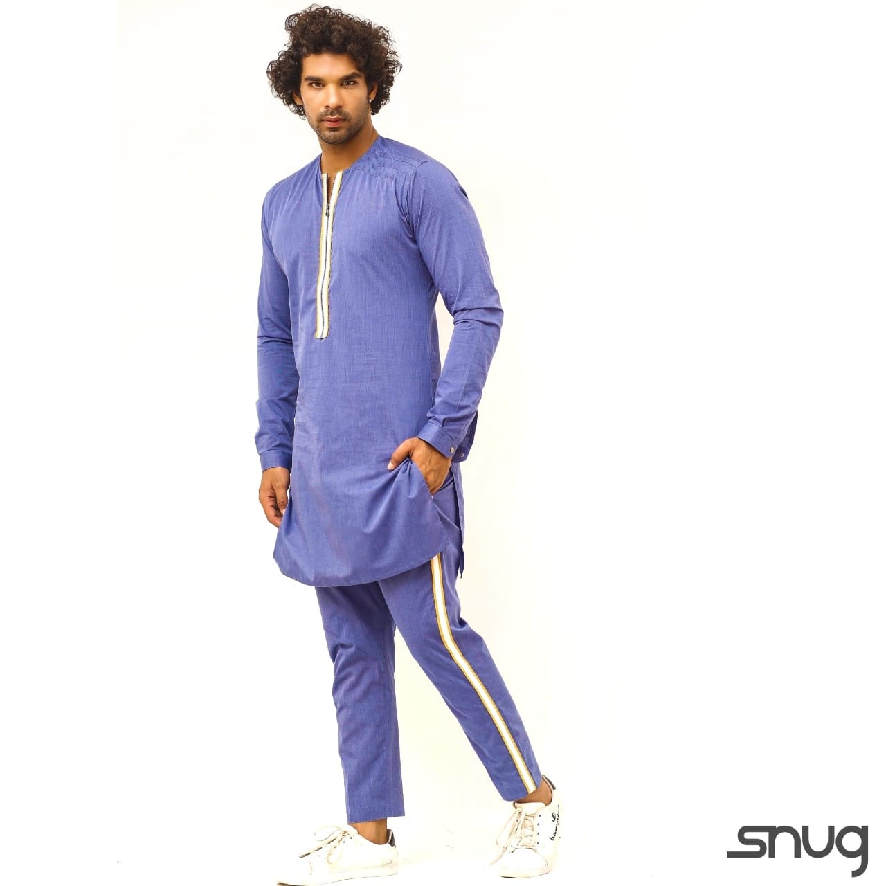 Denim Blue Kurta and trouser