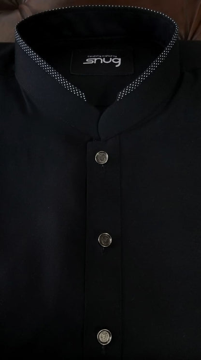 Jet black Kurta Trouser / Shalwar