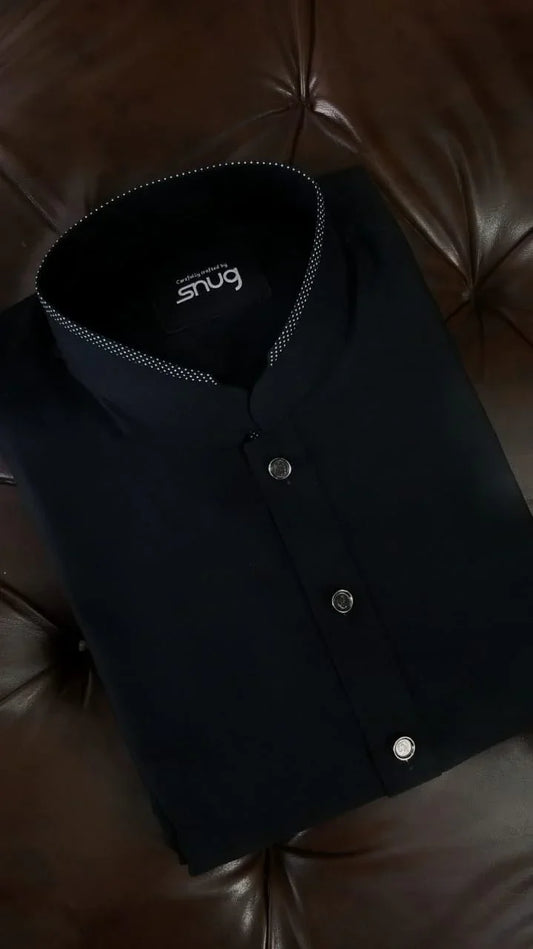 Jet black Kurta Trouser / Shalwar - Snug