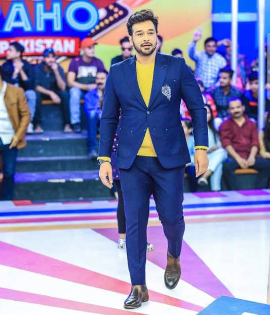 Faisal Qureshi Customized Embroidered Suit - Snug