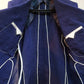 Hand Embroidered Linen Half Lining Royal Blue Coat By Snug