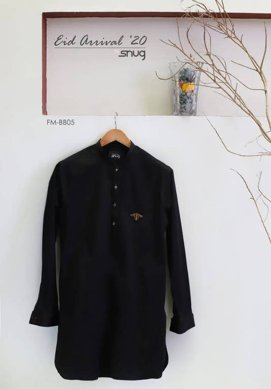 Black Metal Wasp Accessory kurta Trouser - Snug