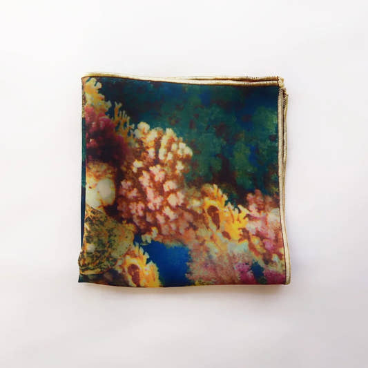 Digitally Printed Silk Pocket Square By Snug - Snug