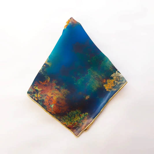 Digitally Printed Silk Pocket Square By Snug - Snug