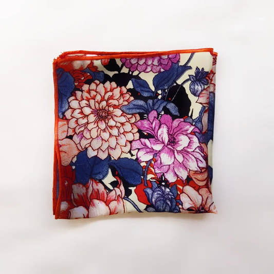 Digitally Printed Silk Pocket Square By Snug - Snug