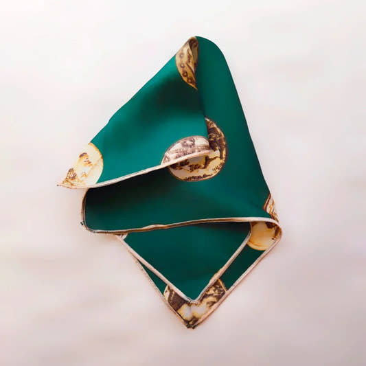 Digitally Printed Silk Pocket Square By Snug - Snug