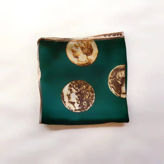 Digitally Printed Silk Pocket Square By Snug - Snug