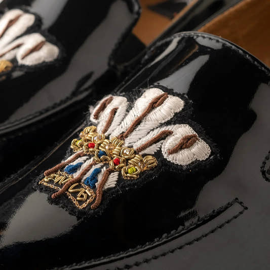 3 Feather Patent Leather Shoes - Snug