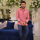 Brick Red Double Stitched Linen Shirt. - Snug