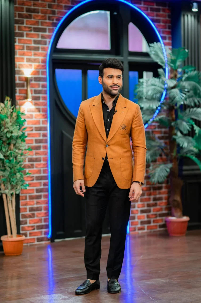 Linen Rust Blazer - Snug