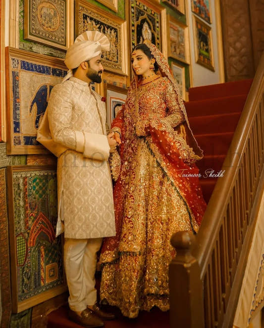 Light Gold Embroidered Sherwani - #ClientDiaries - Snug