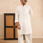 Linen Double Pocket Kurta with Loose Trouser.