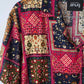 Snug Boho Patchwork Shirt men’s lightweight gauzy summer button-up shirt with patchwork print