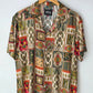 Snug Patchwork Paisley Gauzy Shirt men’s lightweight summer button-up shirt with boho paisley print