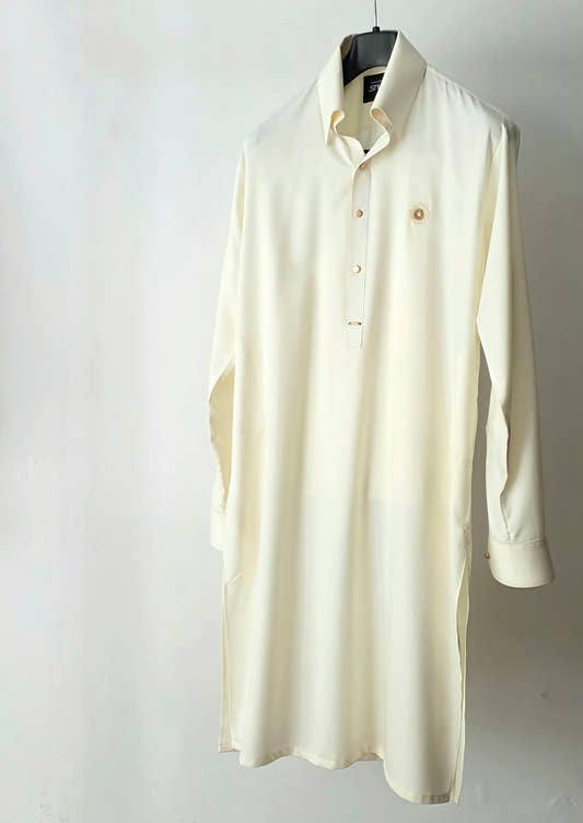 Snug Kameez Shalwar in Rich Self Wash & Wear | Cooper Collar