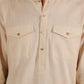 Linen Double Pocket Kurta with Loose Trouser.