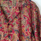 Snug Burgundy Floral Gauzy Shirt men’s lightweight summer button-up shirt with floral print