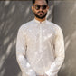 Floral Luxe: Embroidered Kurta Trouser by Snug. - Snug