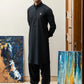 Premium Black Kurta Shalwar - Snug
