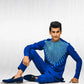 Blue Linen embroidered kurta and trouser - Snug
