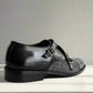 Tweed Contrast Black Monk Shoes. - Snug