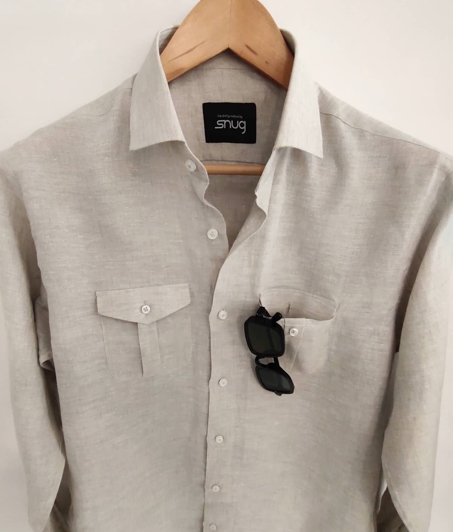 Linen Double Pocket Shirt