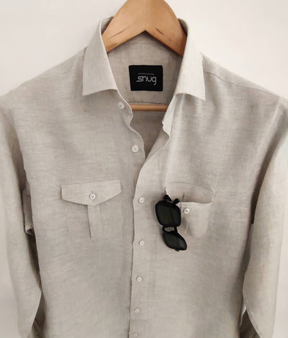 Linen Double Pocket Shirt