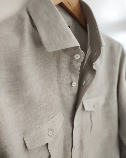 Linen Double Pocket Shirt