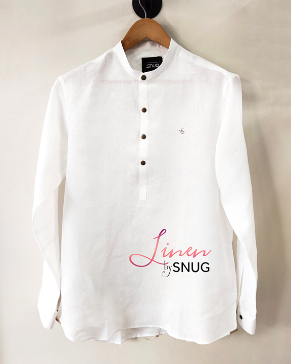 Irish Linen Shirt-Kurti With 'S' Logo