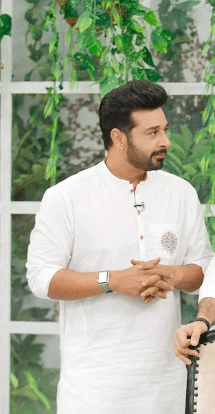 Embroidered Pocket Kurta and trouser made by Snug - Snug