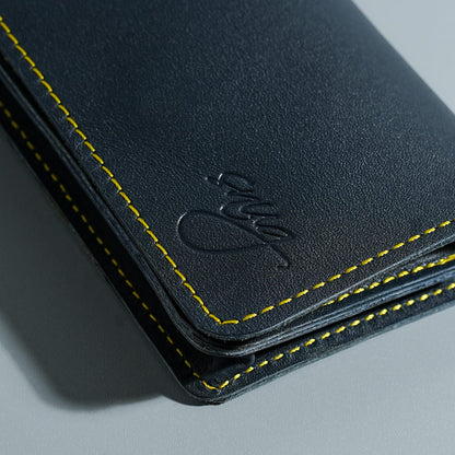 Smart Mid Night Blue Cow Leather Wallet