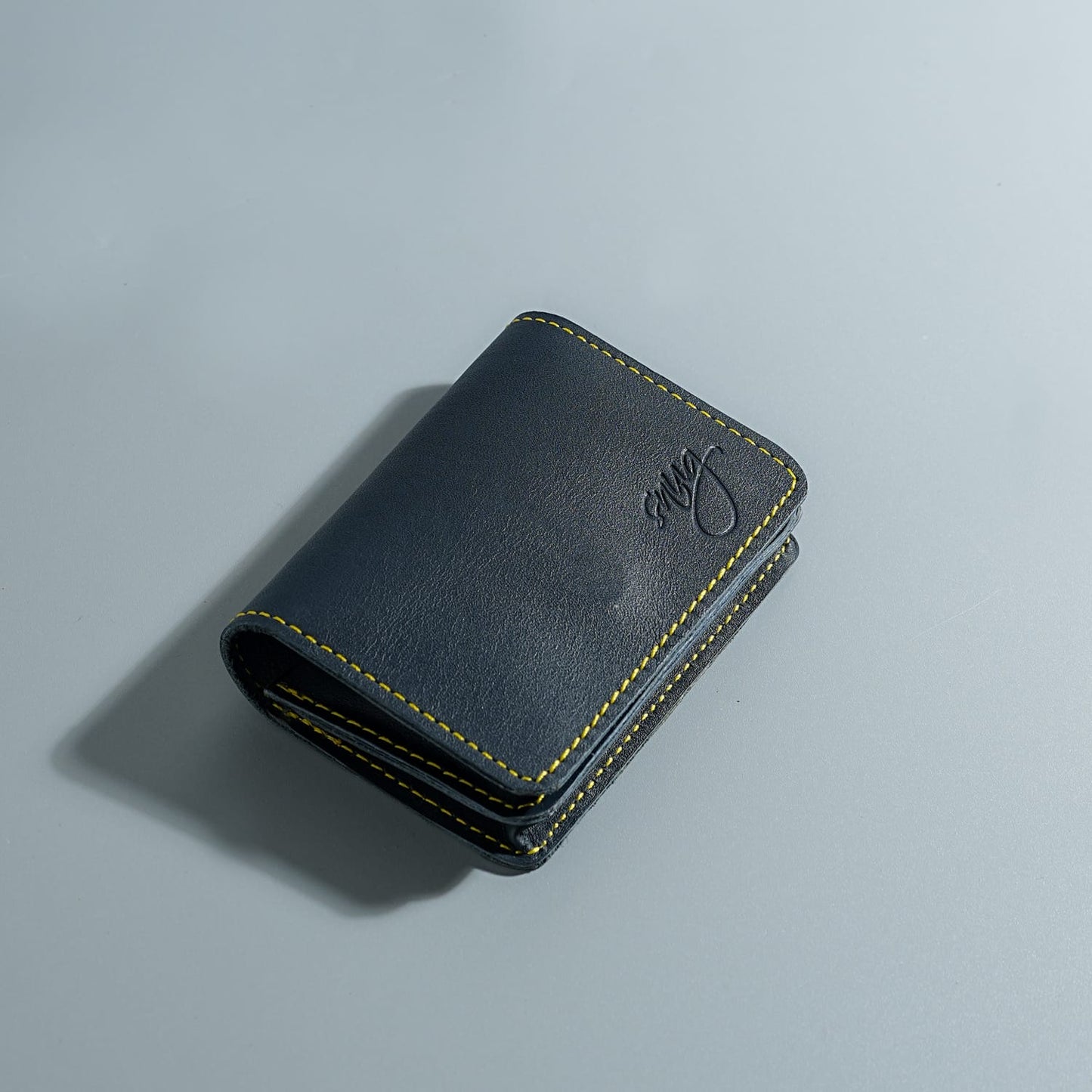 Smart Mid Night Blue Cow Leather Wallet