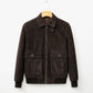 Brown Suede Leather Jacket