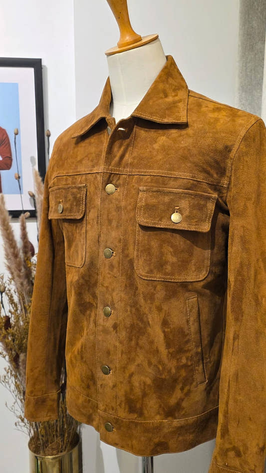 Suede Genuine Leather Jacket