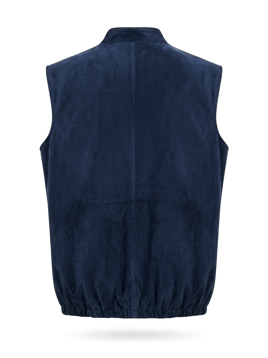 Snug Logo Suede Leather waistcoat