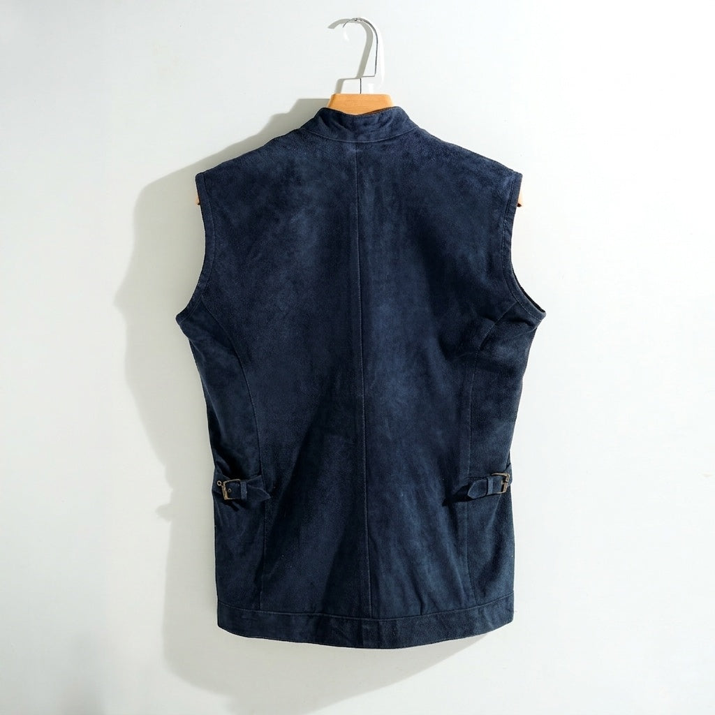 Zipper Suede Leather Waistcoat for Men – Premium Look | Snug