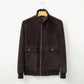 Brown Suede Leather Jacket