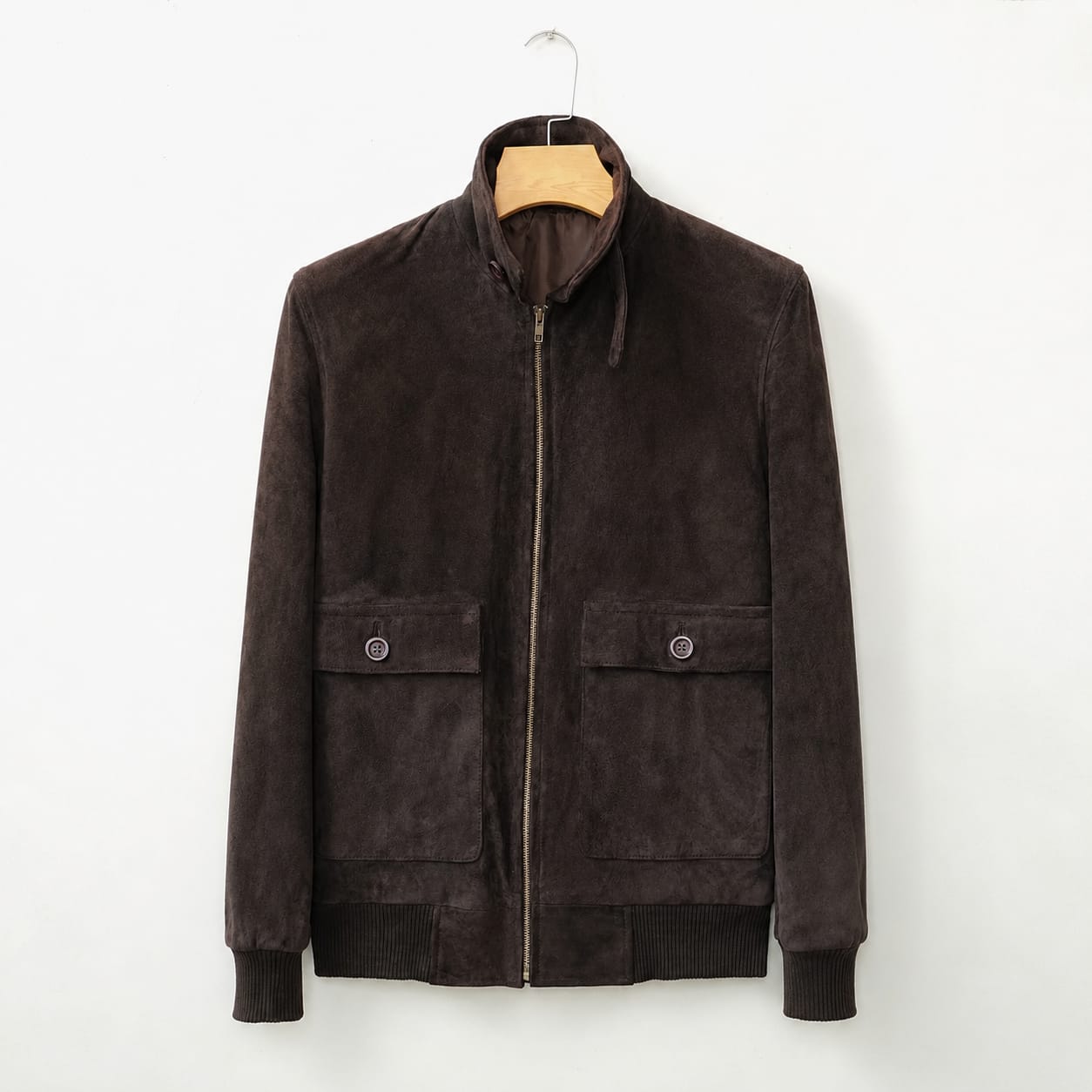Brown Suede Leather Jacket