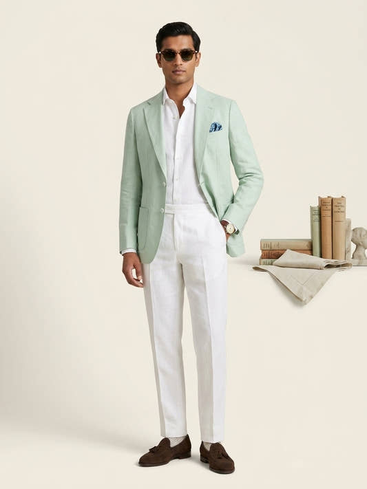 Sage Green Unconstructed Blazer