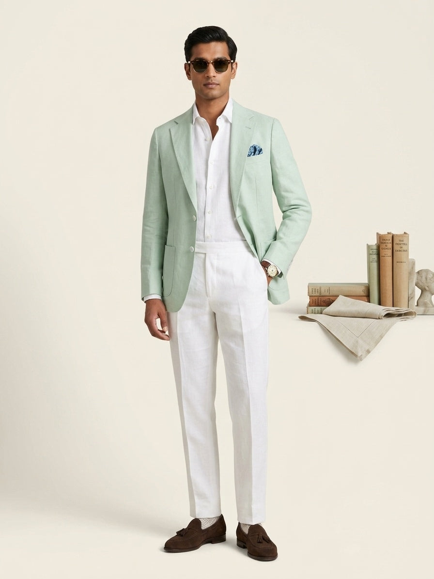 Sage Green Unconstructed Blazer