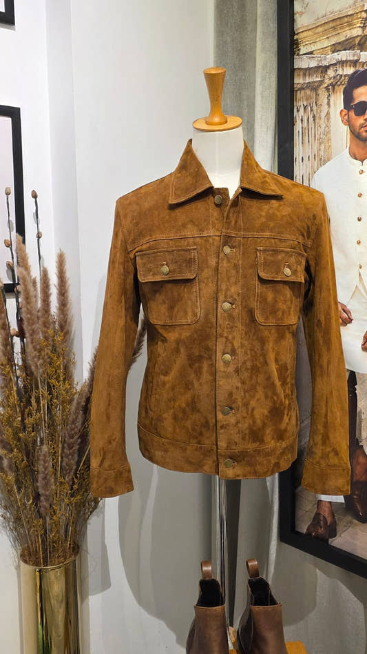 Suede Genuine Leather Jacket
